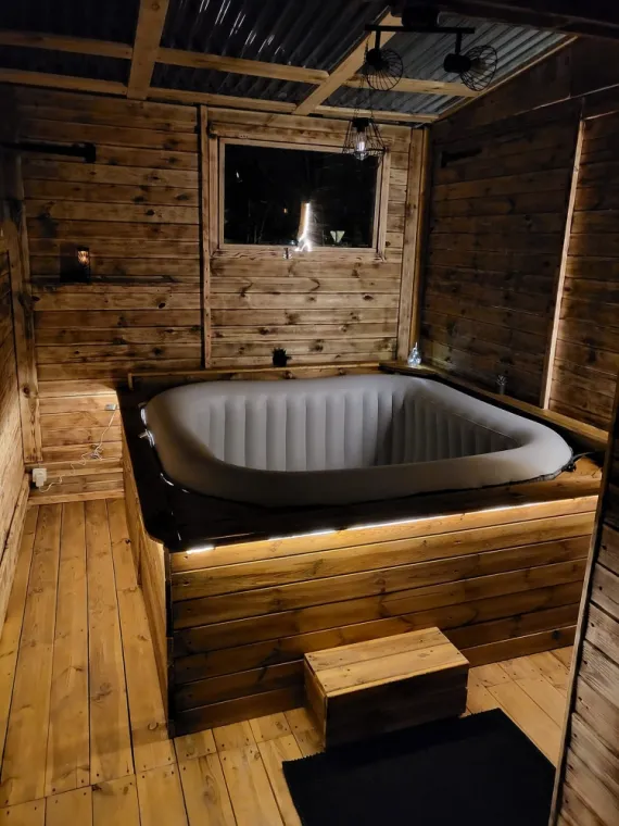 Création d'un chalet pour jacuzzi à Péronnas., Bourg-en-Bresse, L'Art Italien - NERI Mauro