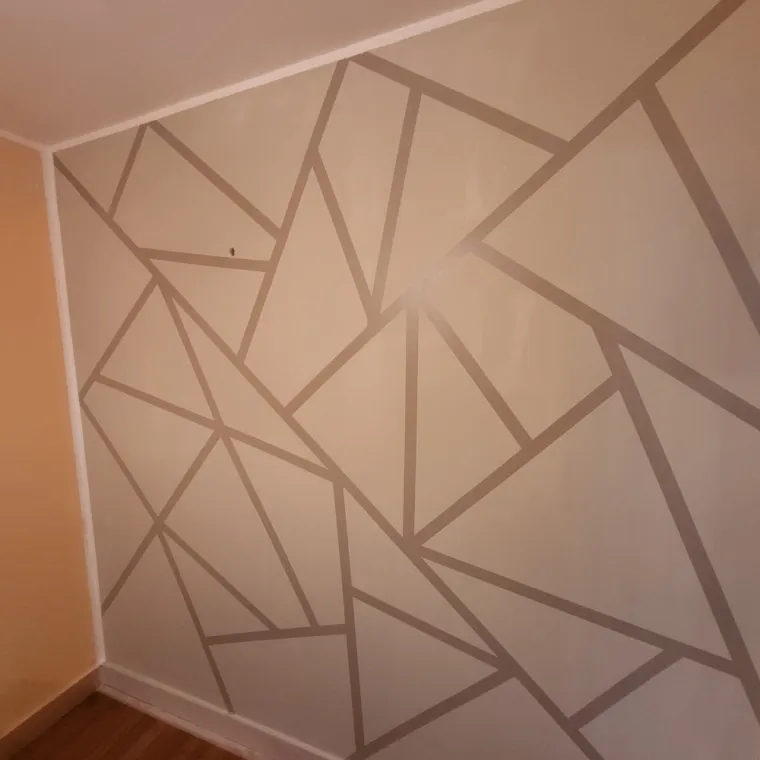 Peinture décorative chambre Péronnas