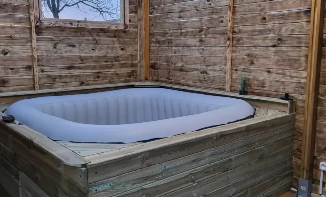 Création d'un chalet pour jacuzzi à Péronnas., Bourg-en-Bresse, L'Art Italien - NERI Mauro