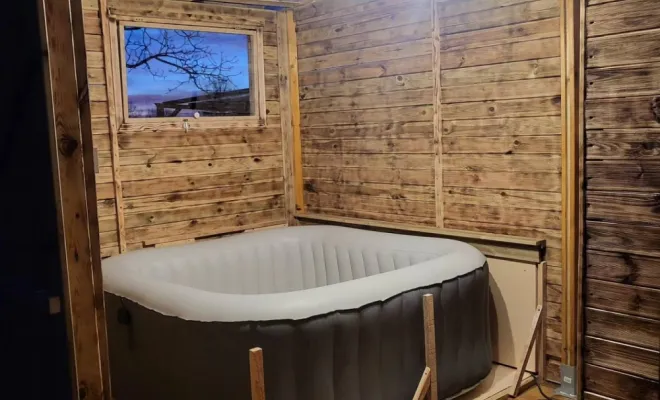Construction d'un abri pour jacuzzi vers Bourg-en-Bresse, Bourg-en-Bresse, L'Art Italien - NERI Mauro