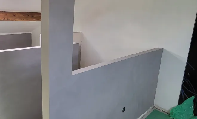 Création protection de trémie d'escalier et mise en peinture