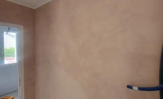 Préparation de murs avec une finition décorative dans un appartement en construction à Bourg-en-Bresse, Bourg-en-Bresse, L'Art Italien - NERI Mauro