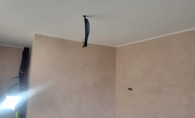 Préparation de murs avec une finition décorative dans un appartement en construction à Bourg-en-Bresse, Bourg-en-Bresse, L'Art Italien - NERI Mauro