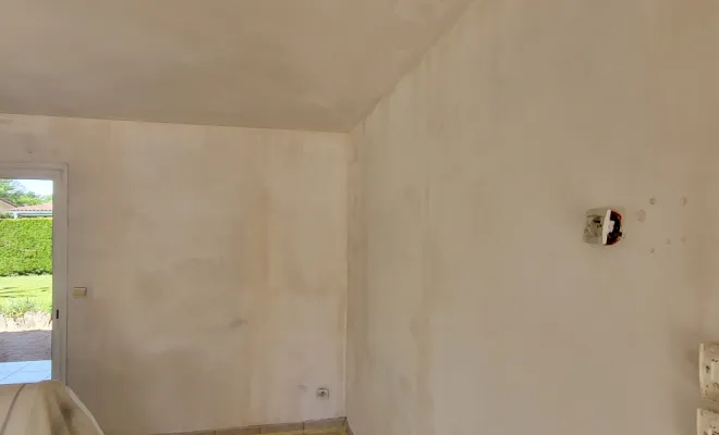 Murs et plafonds avant intervention