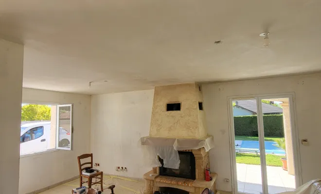 Murs et plafonds avant intervention