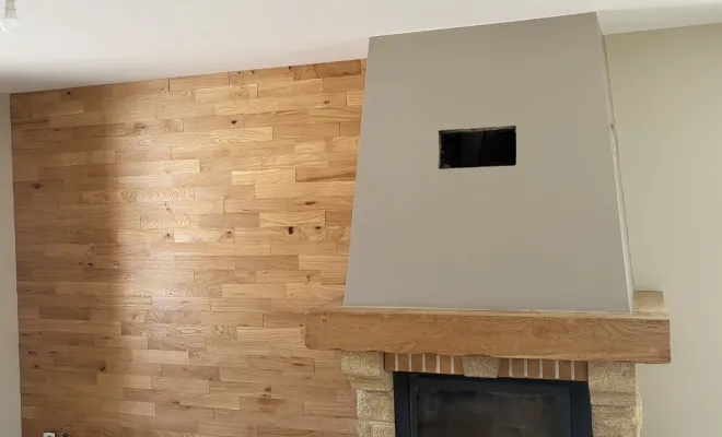 Pose plaquettes bois