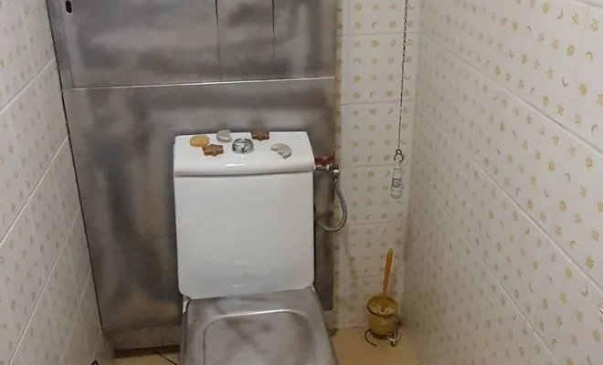 Réalisation d'une peinture décorative de WC à PERONNAS, Bourg-en-Bresse, L'Art Italien - NERI Mauro