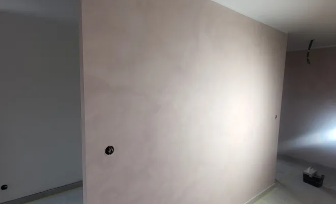 Mise en peinture décorative mur séjour