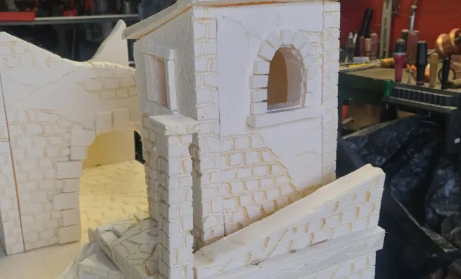 Construction crèche en polystyrène