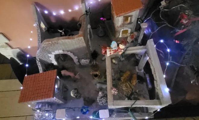 Construction crèche en polystyrène