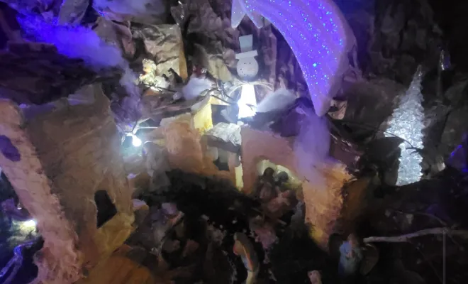 Construction crèche en polystyrène