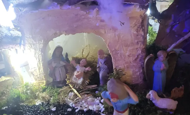 Construction crèche en polystyrène