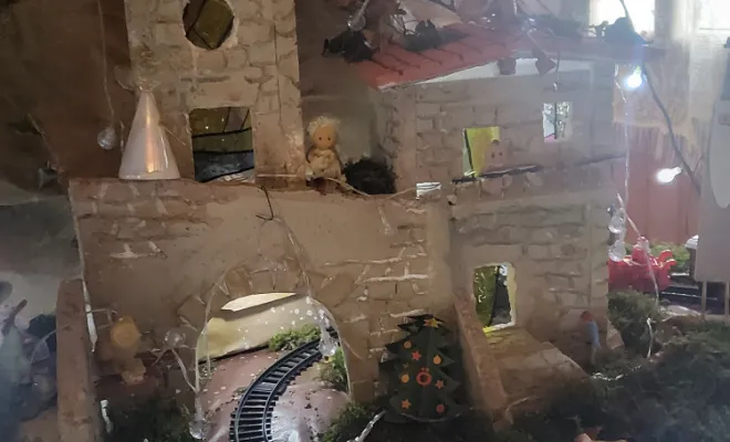 Construction crèche en polystyrène